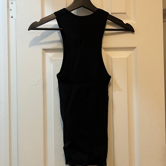 Sandro Black Ribbed Tank Top - Picture 4 of 5